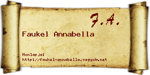 Faukel Annabella névjegykártya